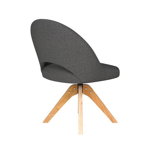Housecraft Living Mick Eetkamerstoel Draaibaar Hout Grijs