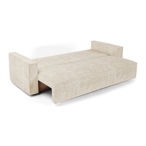 Premium Interiors - Slaapbank met opbergruimte  - corduroy beige 254cm