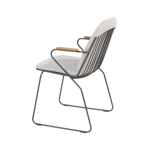 4 Seasons tuinstoel Veneto donker grijs - stapelbaar