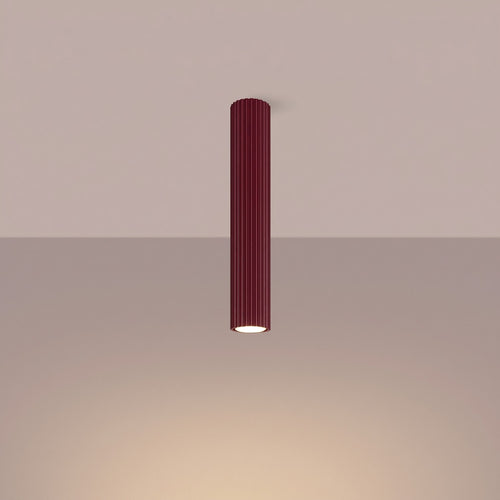Sollux Lighting Plafondlamp KARBON 60 bordeaux - 6,5x6,5x60cm