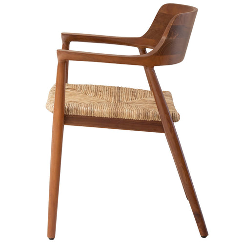 DÉJA Living Eetkamerstoel Lev - Walnoot Hout - Set van 2