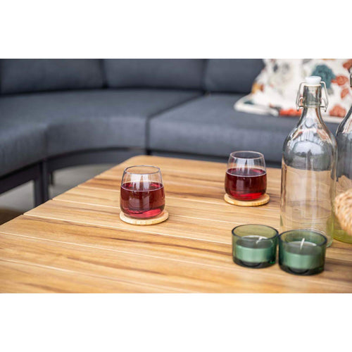 Garden Impressions loungeset San Vito donker grijs - 4-delig