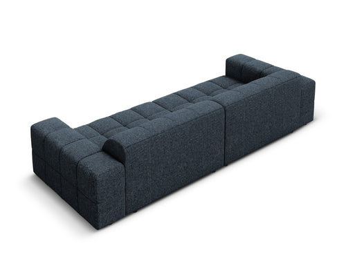 Cosmopolitan Design Bank Chicago 4-zits, chenille koningsblauw - 102x252x78cm