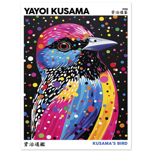 Artfulprints  Yayoi Kusama - Kusama's bird   poster 30x40 cm - vtwonen shop