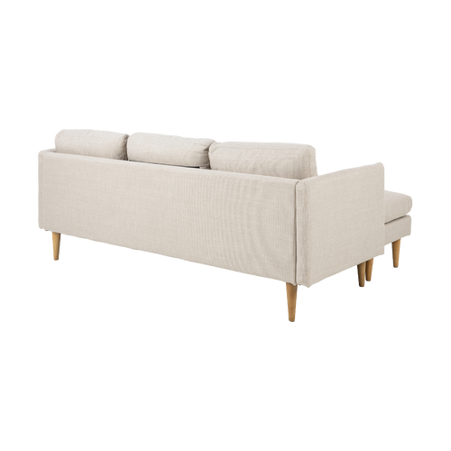 Lisomme Jelle 2-zits Hoekbank met Verstelbare Chaise Longue - Beige - vtwonen shop