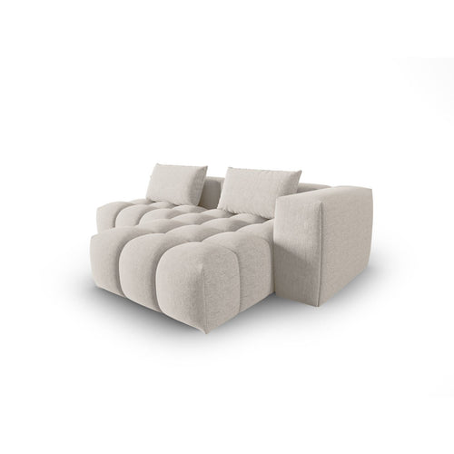 Cosmopolitan Design - Modulaire hoekbank rechts Verona 3-zits, structurele stof beige - 145x205x70cm