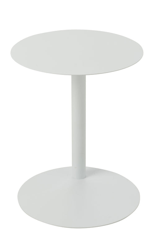 J-Line bijzettafel Rond - metaal - wit