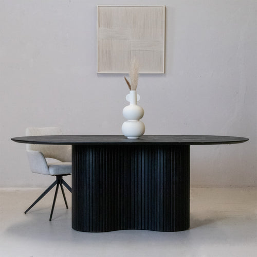 Giga Meubel Eettafel Ava - Ovaal - Mangohout - 200cm - vtwonen shop