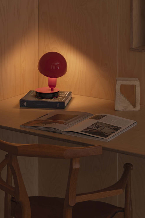 Faro Bela Bureaulamp Rood 1x E27