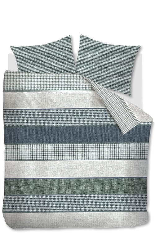 Rivièra Maison - Tailor dekbedovertrek - Tweepersoons - 200x200/220 cm - Groen - vtwonen shop