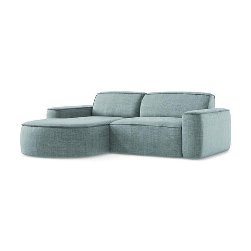 LaMiaSofa hoekbank links Melissa - textuurstof - jeans - 224x166x70