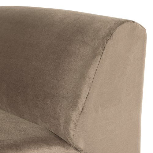 WOOOD 1-zits bank Mojo Base - Velvet - Khaki - 74x84x97