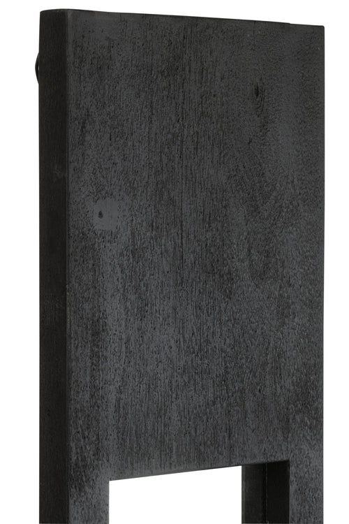 J-Line spiegel - hout - zwart - large