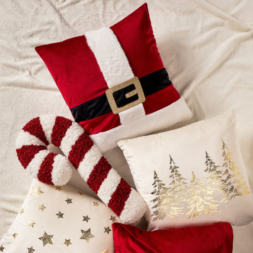 Textino sierkussen Santa Belly - rood