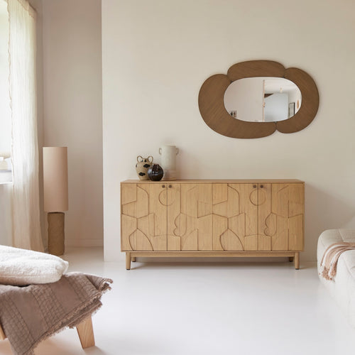 Tikamoon Buffetkast in mindihout, 165 cm - Naturel - vtwonen shop