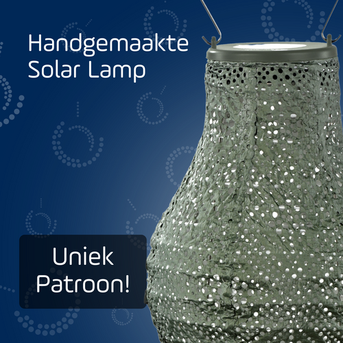 Lumiz solar lampion - topaze bulb - 16 cm - sage groen