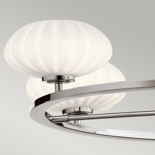Elstead Kichler Pim Globe Pendel Plafondlamp Gepolijst Chroom, 3000K, IP44