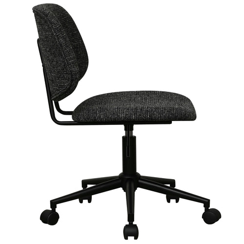 Furnhouse bureaustoel Alto - Zwart - Stof (Bouclé) - 57x60x82