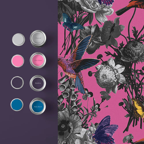 Graham & Brown Vliesbehang - Jardin Magenta - 10mx52cm - vtwonen shop