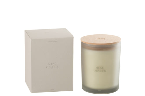 J-Line geurkaars Accords Essentiels - Musc Obscur - blauw - 52U