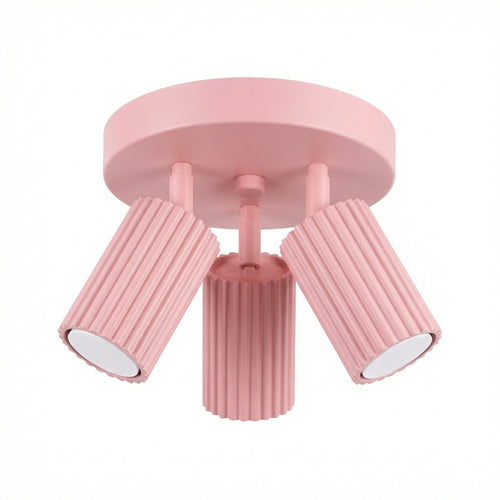 Sollux Lighting Plafondlamp KARBON 3P roze - 19,5x19,5x18cm