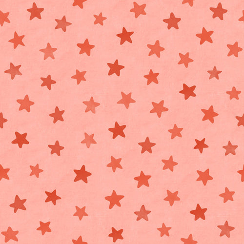 ESTAhome behang sterretjes roze en rood - 50 x 900 cm - 131710