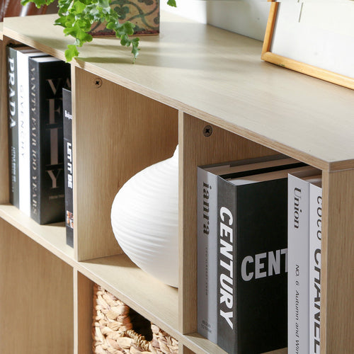 Calicosy - Opbergplank met 6 vakken - 29.8x93.5x72.6 cm