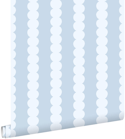 ESTAhome behang grafische print lichtblauw - 0.53 x 10.05 m - 131743