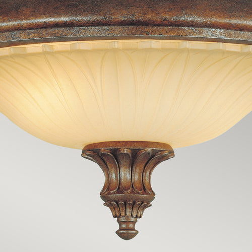 Elstead Stirling Castle - 2 Lichts Inbouw Plafondlamp Brits Brons, E27