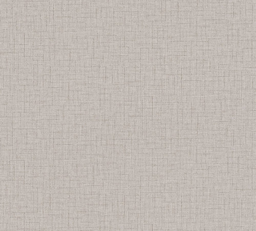 Livingwalls behang linnenstructuur licht taupe - 53 cm x 10.05 m - AS-379531