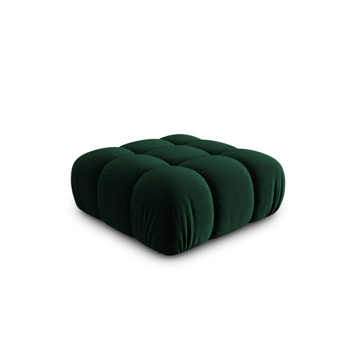Cosmopolitan Design - Poef Cortina flueel flessengroen - 94x94x43cm