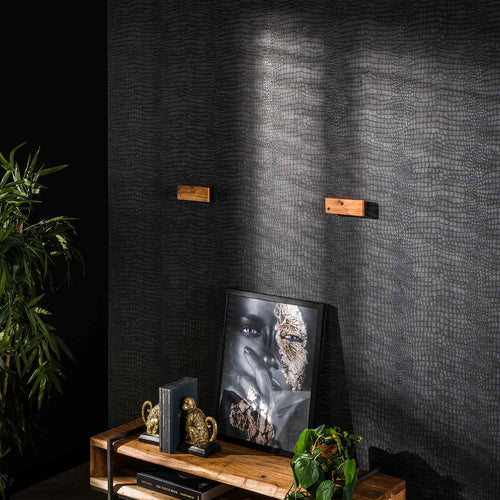 Giga Meubel Wandplank Tree - Naturel Acaciahout - 150x25x8cm