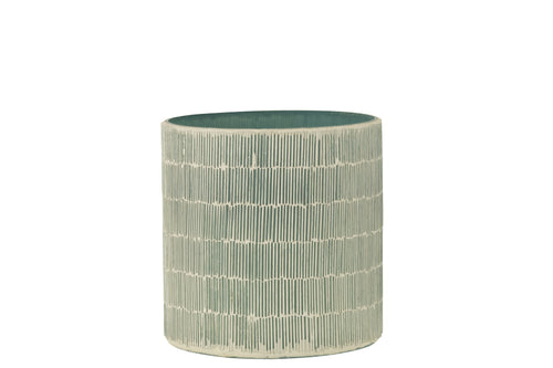 J-Line windlicht Mozaiek - glas - grijs - large - vtwonen shop