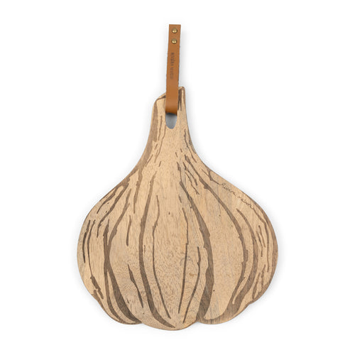 Rivièra Maison Divine Garlic Chopping Board - Mangohout - Naturel - vtwonen shop