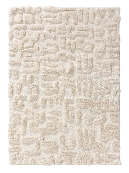 benuta shaggy vloerkleed Tibo - créme/beige - 120x170 cm