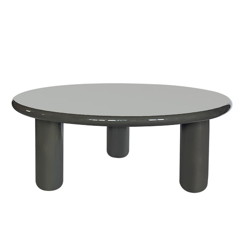 DÉJA Living Salontafel Jelsa - Rond Kaki Groen Glossy MDF - 90x90x35cm