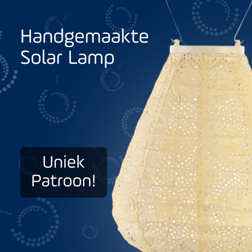 Lumiz solar lampion - charme tulip - 20 cm - geel
