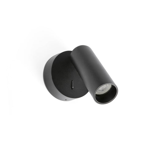 Faro Stan Stan Slim leeswandlamp zwart GU10 met schakelaar