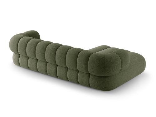 Cosmopolitan Design Hoekbank Koge 5-zits, chenille groente - 165x270x70cm