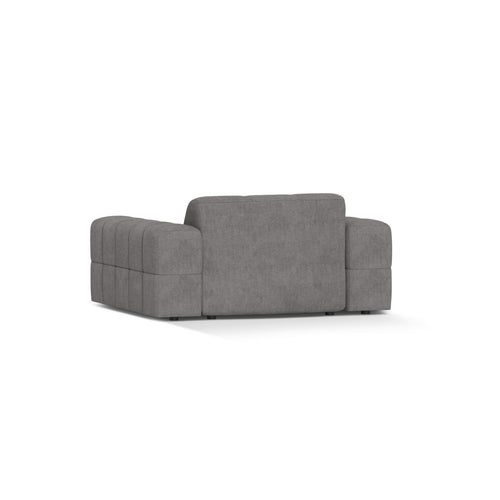 Cosmopolitan Design - Fauteuil Chicago chenille lichtgrijs - 102x132x78cm