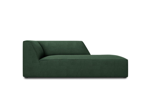 Micadoni rechter chaise longue Ruby structurele stof, groente - 180x93x69cm
