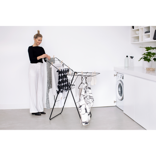 Brabantia Droogrek - 15M - matt black - vtwonen shop