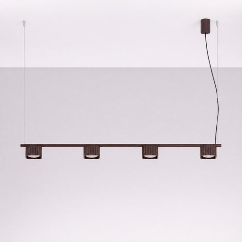 Sollux Lighting Kroonluchter RIFF 4 bruin Gx53 - 122x10x208cm