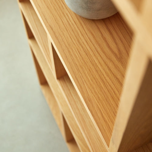 Tikamoon Hoge eiken boekenkast - Naturel
