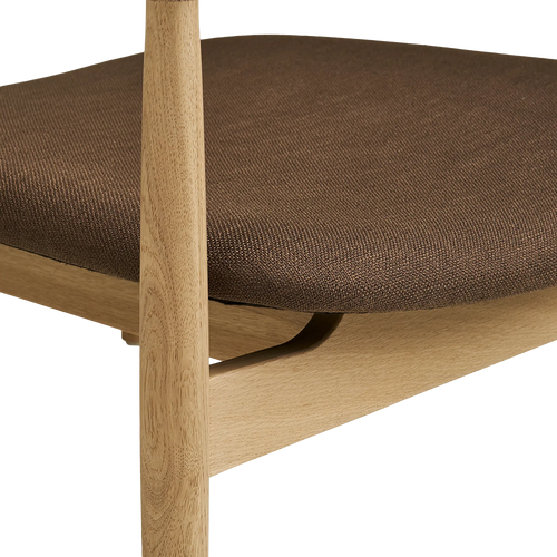 Artichok Otto Fauteuil Met Bruin Zitkussen - Naturel - vtwonen shop