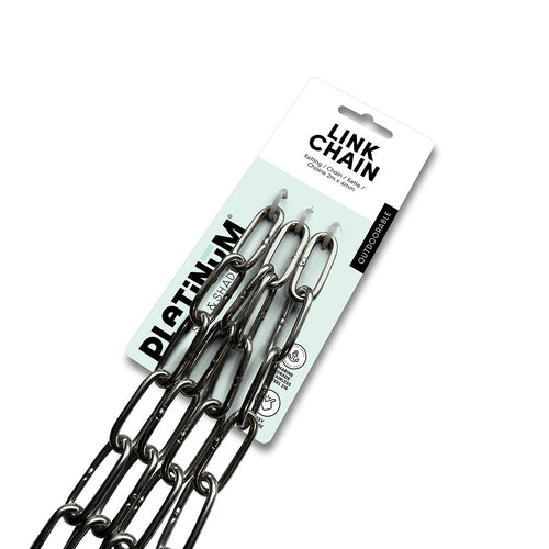 Platinum schaduwdoek Ketting schalm grijs 4mm - lang 2m - RVS - vtwonen shop