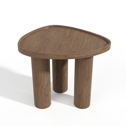 Premium Interiors - Bijzettafel LOEN - multiplex licht walnoot 54cm