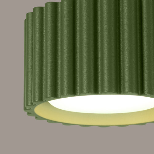 Sollux Lighting Plafondlamp AURA 1 olijfgroen Gx53 - 10x10x10cm
