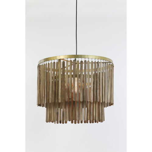 Light & Living hanglamp Gularo - bruin - Ø60cm