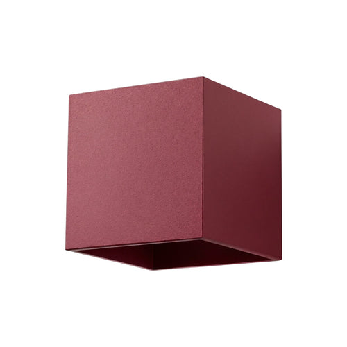 Sollux Lighting Wandlamp QUAD 1 bordeaux - 10x12x10cm